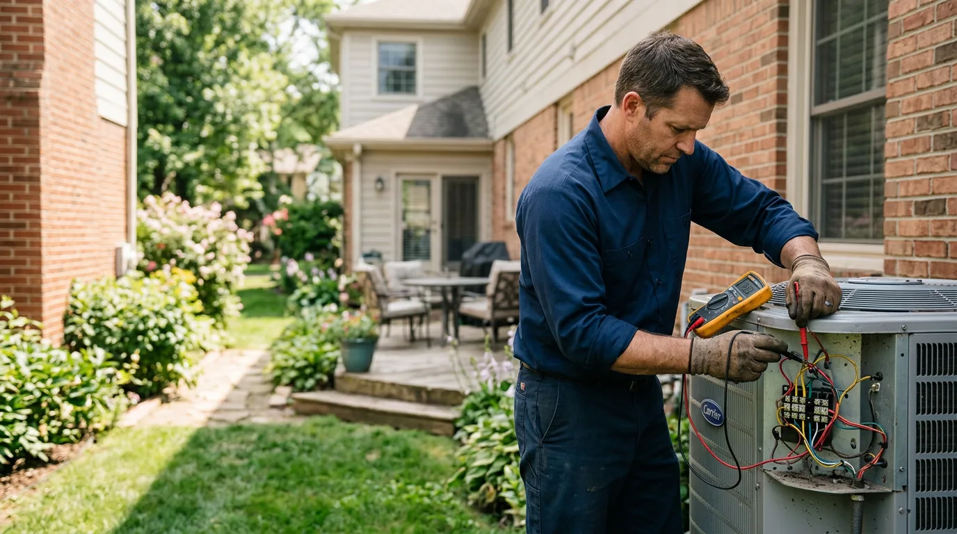 HVAC technician working near Summerdale, PA